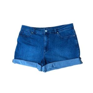 Gloria Vanderbilt Amanda All Around Slimming Effect Denim Roll-Cuff Shorts